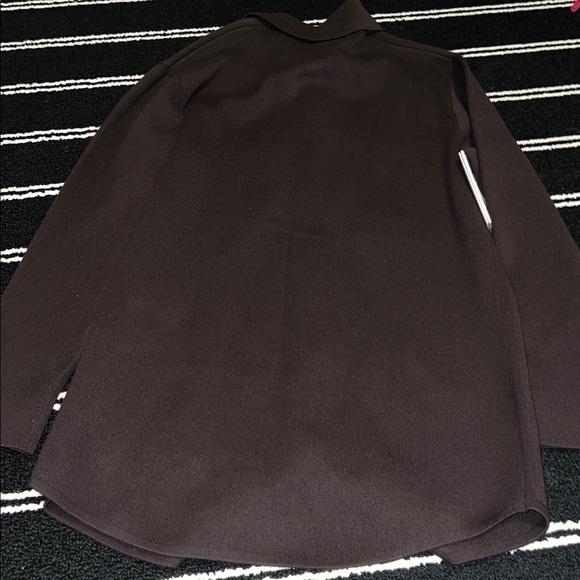 Aritzia Babaton Society Sweater Shirt in Rich Mocha Brown - Picture 7 of 7